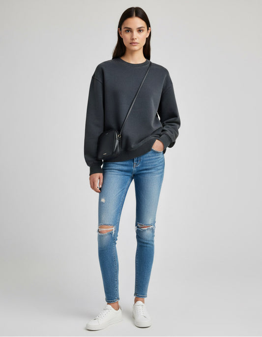 Funbox Vintage - Sudadera Oversize Fit Unisex